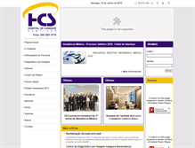 Tablet Screenshot of hcsantiago.com.br